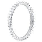 Vittore ring, White, Rhodium plated
